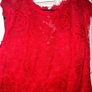 Red Lace Formal Dress
